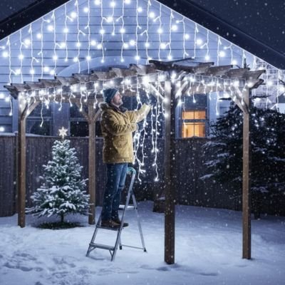 Guirlande lumineuse rideau | Féerique - Vent de Lumière
