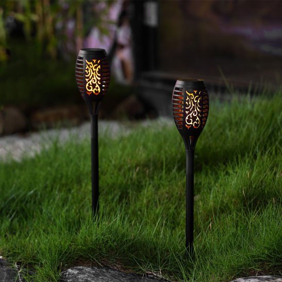 Lampe Solaire Extérieur Effet Flamme | Éclairage Jardin & Terrasse - Vent de Lumière