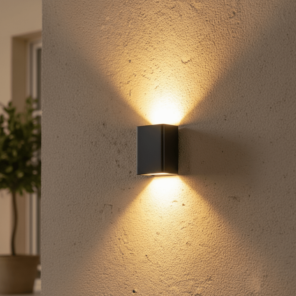 Applique Murale Solaire Double Faisceau – Anthracite - Vent de Lumière