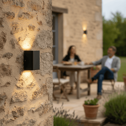 Applique Murale Solaire Double Faisceau – Anthracite - Vent de Lumière