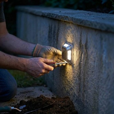 Eclairage exterieur solaire | EcoLight - Vent de Lumière