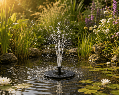 Fontaine Solaire Flottante – Éclairage Écologique pour Bassin & Jardin - Vent de Lumière