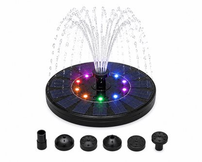 Fontaine Solaire LED – Jet d'Eau Coloré pour Bassin & Étang - Vent de Lumière