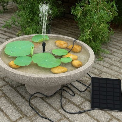 Fontaine solaire panneau déporté | Modèle B - Vent de Lumière