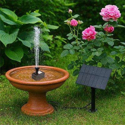 Fontaine solaire panneau déporté | Modèle C - Vent de Lumière