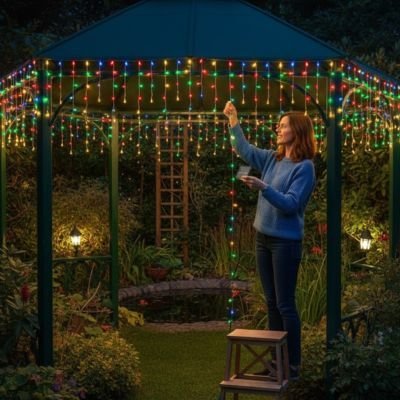 Guirlande lumineuse rideau | Féerique - Vent de Lumière