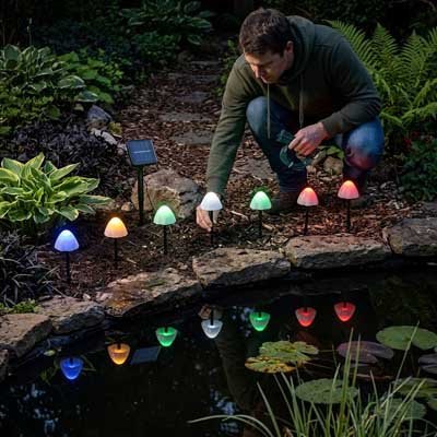 Guirlande Solaire Dômes Multicolores | Éclairage Jardin & Terrasse - Vent de Lumière