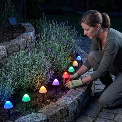 Guirlande Solaire Dômes Multicolores | Éclairage Jardin & Terrasse - Vent de Lumière