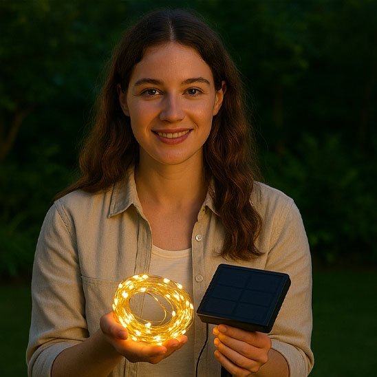 Guirlande solaire | Écologique - Vent de Lumière