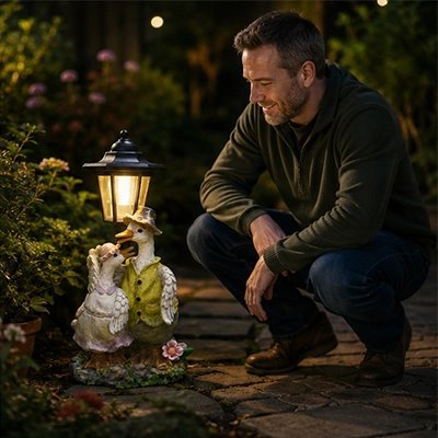 Lampe Solaire Extérieur Automatique – Éclairage Écologique & Chaleureux pour Jardin - Vent de Lumière