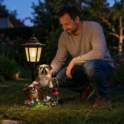 Lampe Solaire Extérieur Automatique – Éclairage Écologique & Chaleureux pour Jardin - Vent de Lumière
