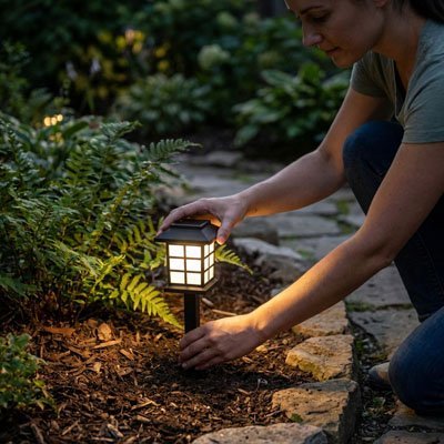 Lampe solaire exterieur | EcoLumière - Vent de Lumière