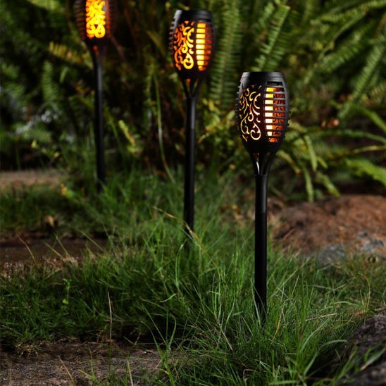 Lampe Solaire Extérieur Effet Flamme | Éclairage Jardin & Terrasse - Vent de Lumière