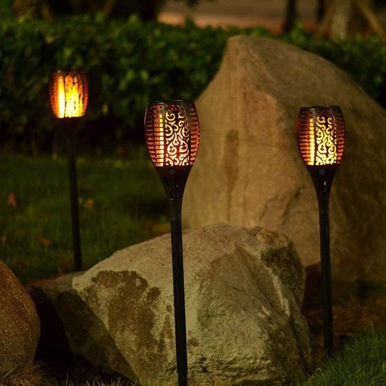 Lampe Solaire Extérieur Effet Flamme | Éclairage Jardin & Terrasse - Vent de Lumière