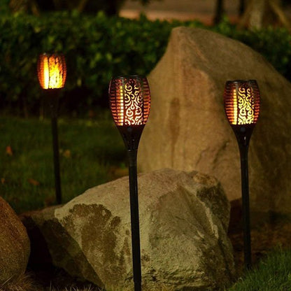 Lampe Solaire Extérieur Effet Flamme | Éclairage Jardin & Terrasse - Vent de Lumière