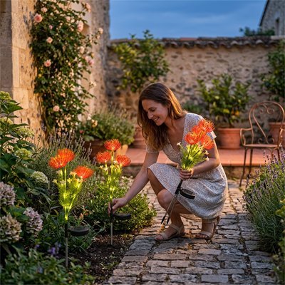 Lampe Solaire Florale | Décoration Jardin & Massifs - Vent de Lumière