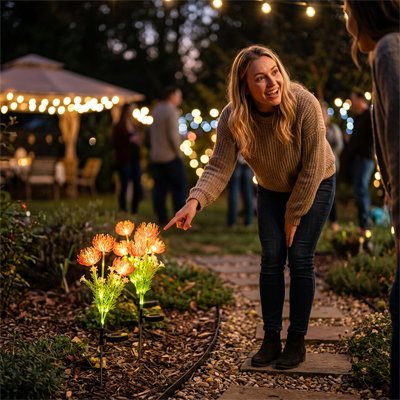 Lampe Solaire Florale | Décoration Jardin & Massifs - Vent de Lumière