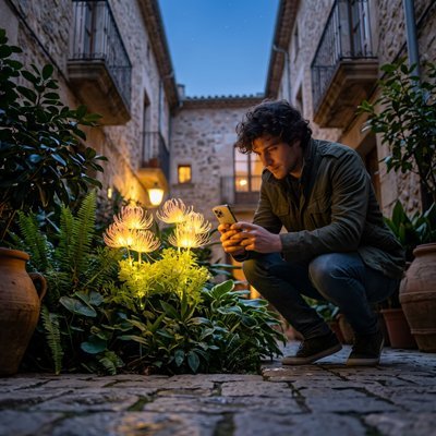 Lampe Solaire Florale | Décoration Jardin & Massifs - Vent de Lumière