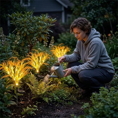 Lampe Solaire Herbes Lumineuses | Décoration Massifs & Allées - Vent de Lumière