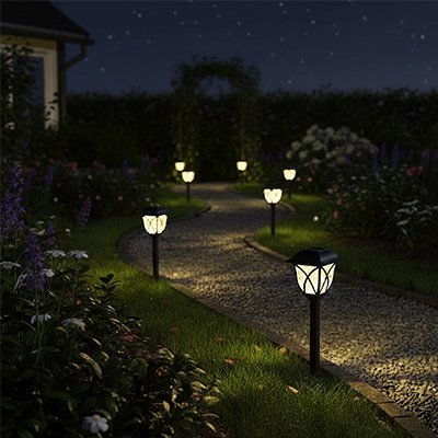 Lampes jardins solaires | Écologiques - Vent de Lumière