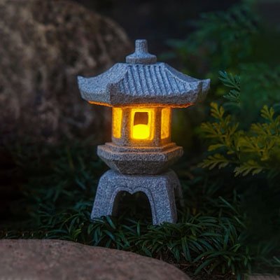 Lanterne Pagode LED Effet Flamme | Décoration Jardin & Terrasse - Vent de Lumière