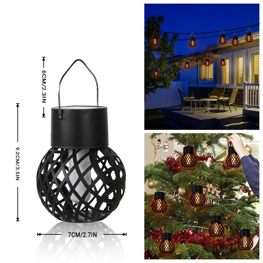 Lanterne Solaire Effet Flamme – Ambiance Jardin & Terrasse - Vent de Lumière