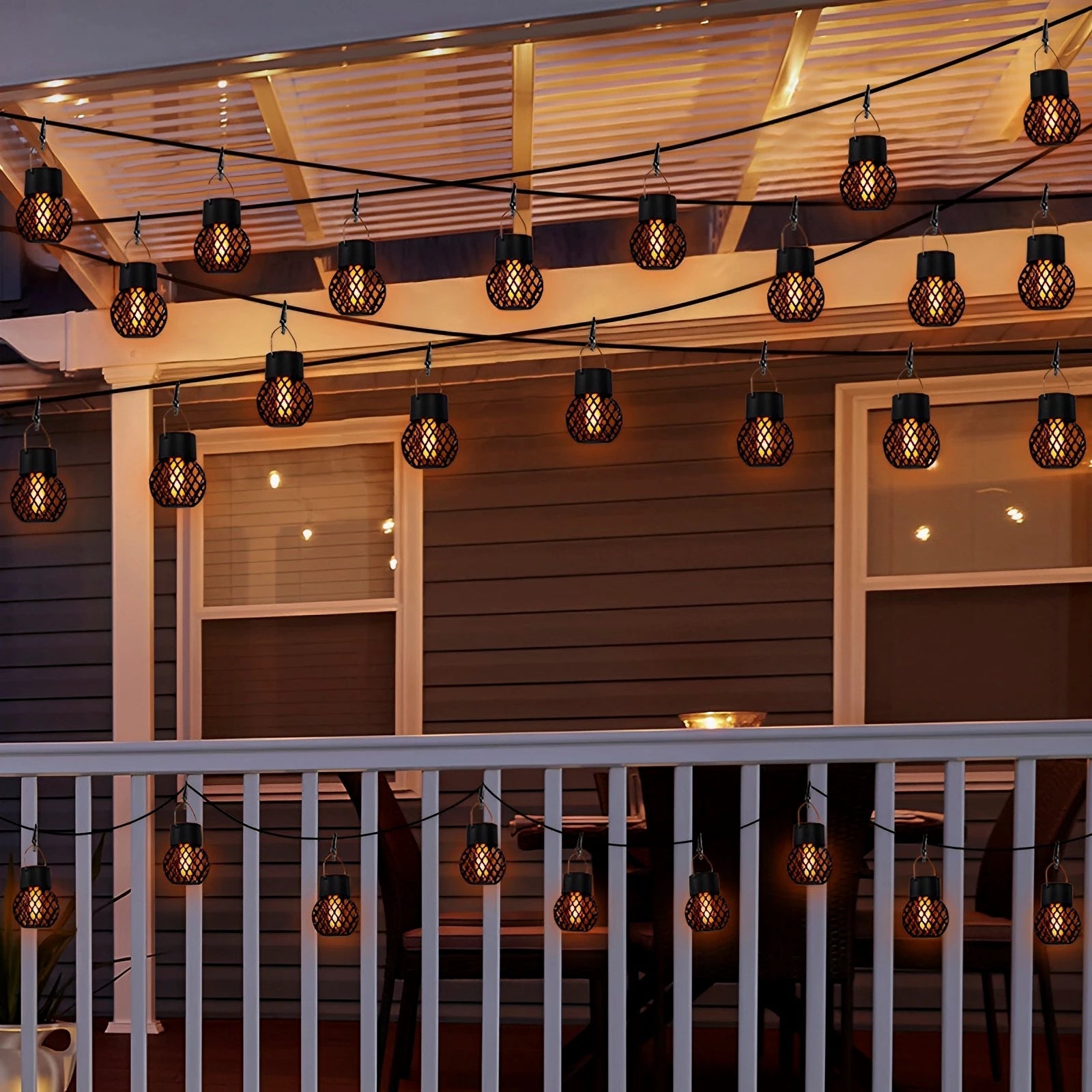 Lanterne Solaire Effet Flamme – Ambiance Jardin & Terrasse - Vent de Lumière