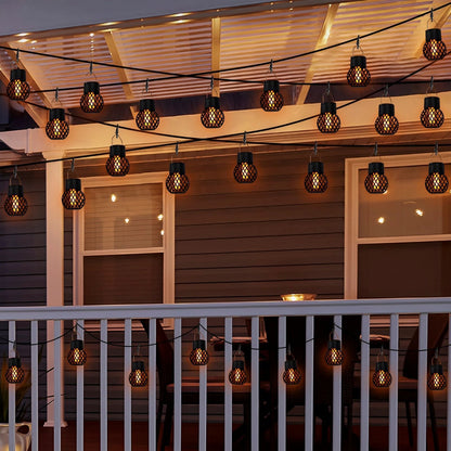 Lanterne Solaire Effet Flamme – Ambiance Jardin & Terrasse - Vent de Lumière