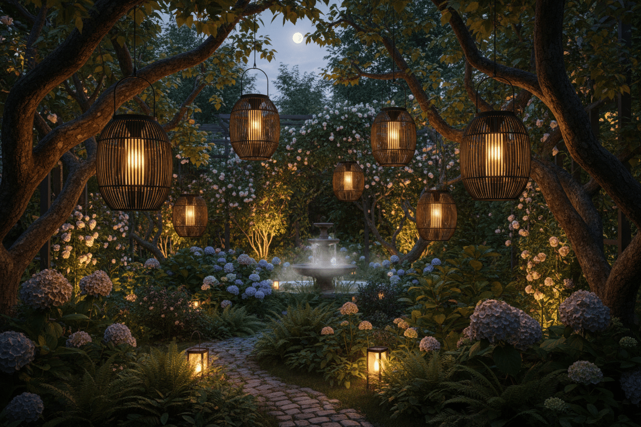 Lanterne Solaire Effet Flamme – Ambiance Jardin & Terrasse - Vent de Lumière
