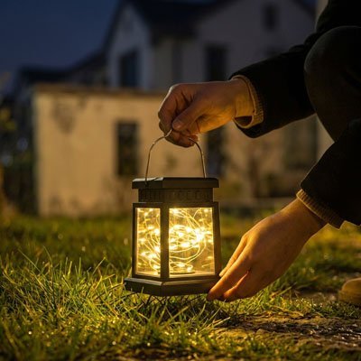 Lanterne solaire extérieur | EcoLumière - Vent de Lumière