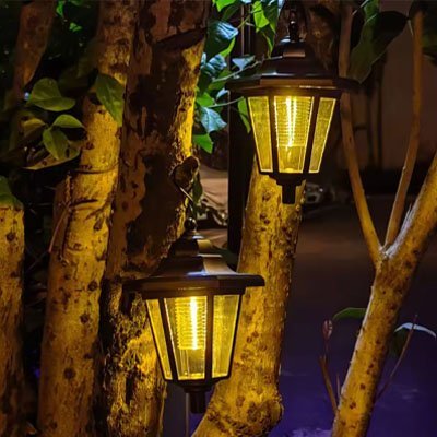 Lanterne Solaire Suspendue | Éclairage Jardin Style Vintage - Vent de Lumière