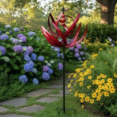Moulin vent décoratif jardin | Authentique - Vent de Lumière