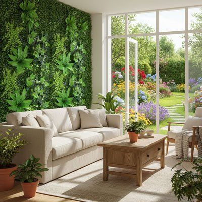 Mur vegetal artificiel | Oasis - Vent de Lumière