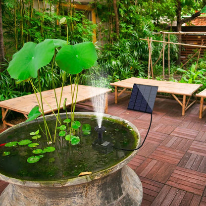 Pompe Fontaine Solaire 7 Buses – Bain d’Oiseaux & Jardin - Vent de Lumière