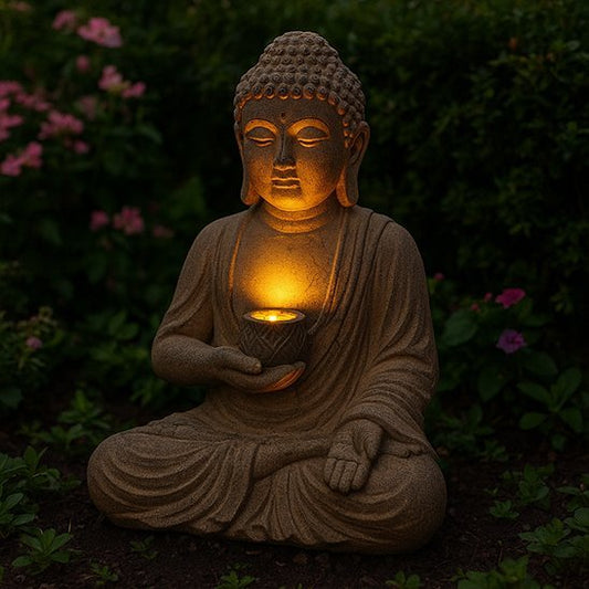 Sculpture Bouddha | Élégance Raffinée - Vent de Lumière