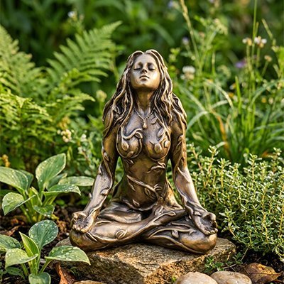 Sculpture Femme Méditation | Décoration Zen Extérieur - Vent de Lumière