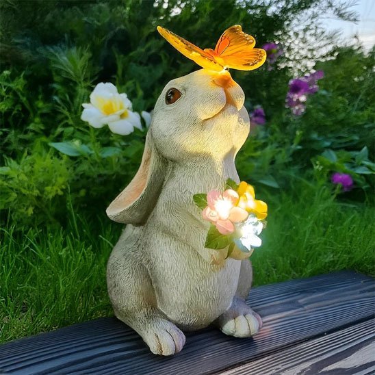 Sculpture Lapin Lumineux | Élégance Raffinée - Vent de Lumière