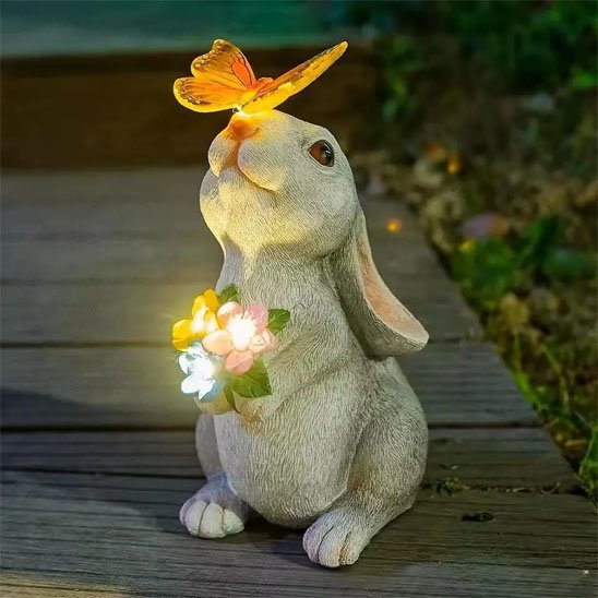 Sculpture Lapin Lumineux | Élégance Raffinée - Vent de Lumière